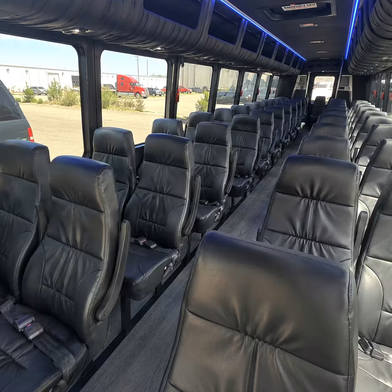 25 passenger minibus interior
