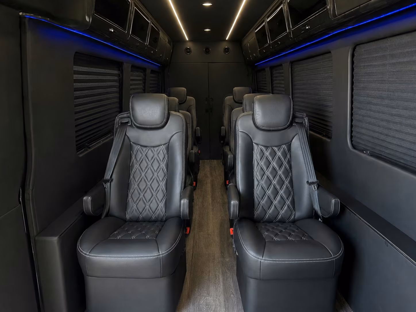 sprinter van with driver inside